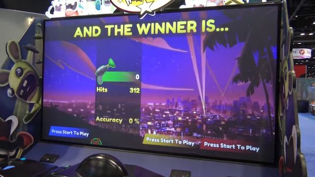 Rabbids Hollywood 4 player Gun Game UbisoftAdrenaline IAAPA 2017 смотреть онлайн