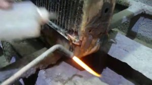Пайка медного радиатора