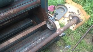 Ставлю Жигулёвские колёса с осью и прицепное на китайский мини пресс 0850