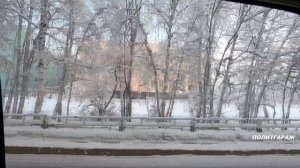 Якутия Мирный,  туман и мороз!