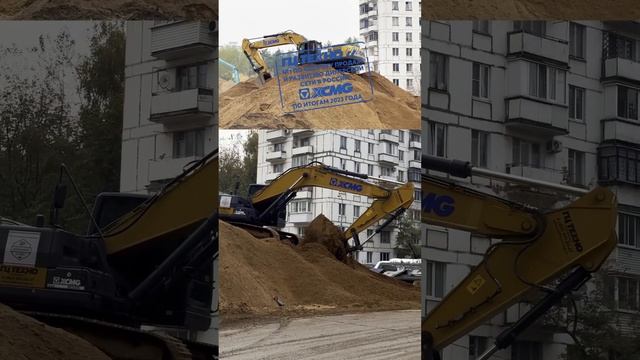 Гусеничный экскаватор XCMG XE335C в работе #гцтехно #excavator #xcmg