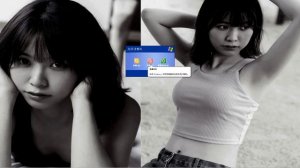 Windows XP startup and shutdown with Windows 7 landscape sound theme