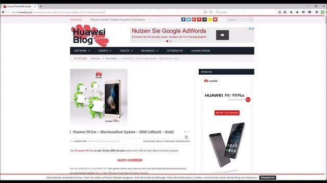 Möglichkeiten auf Android 6 zu upgraden mit dem Huawei P8 /Lite deutsch смотреть онлайн
