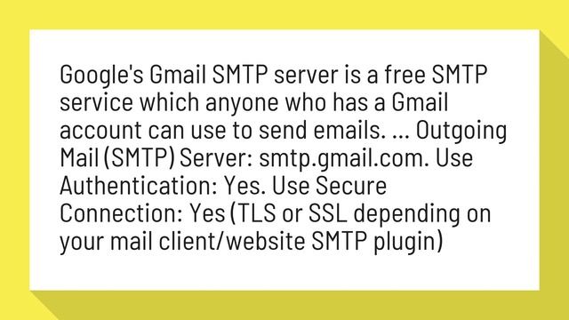 Can I use Gmail SMTP server for sending mail? смотреть онлайн