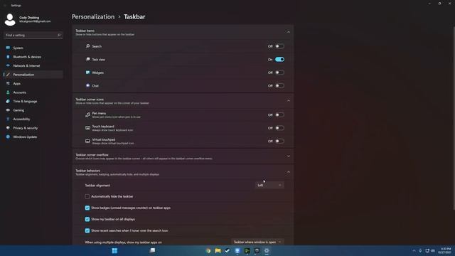 How to switch the task bar back to the left Windows 11 смотреть онлайн