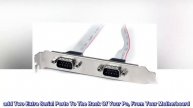 StarTech.com 2 Port 16in DB9 Serial Port BRacket to 10 Pin Header - DB9 bRacket - DB9 Header - GHN