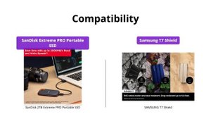 SanDisk Extreme PRO vs Samsung T7 Shield - Portable SSD Comparison