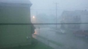 (massive storm ) I can barely see out my window ( must watch )