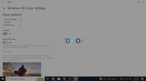 How to enable HDR in Windows 10