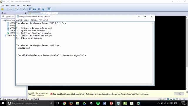 VideoTutorial Instalación y Configuración Inicial Windows Server 2012 R2 Datacenter Core смотреть онлайн