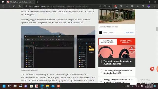 tabbed file explorer now available in windows 11 22h2 смотреть онлайн