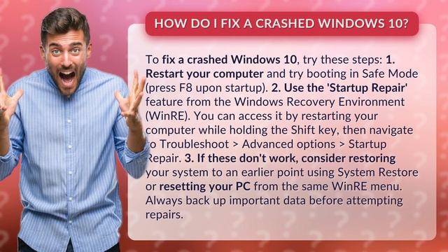 How do I fix a crashed Windows 10? смотреть онлайн