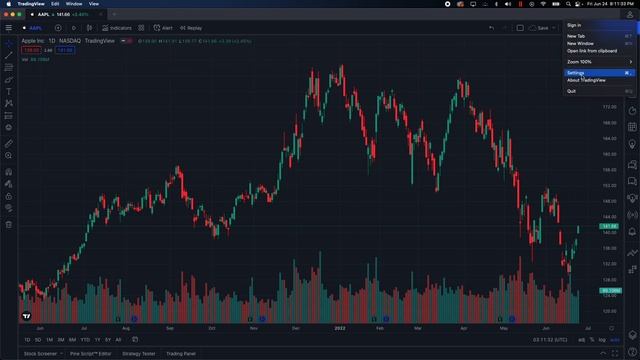 Turn on Dark Mode TradingView Desktop смотреть онлайн