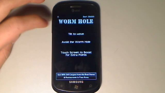 WP7 Game Reviews - Worm Hole