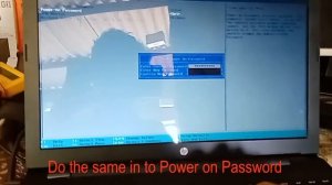 BIOS Administrator Password Clear