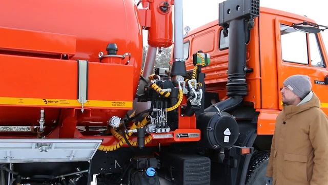 Вакуумная илососная машина МВС-10М КАМАЗ-53605 LC-420