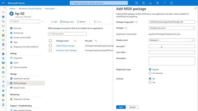 Configure Notepad++ as MSIX app attach package via the Azure Portal - Windows Virtual Desktop смотреть онлайн