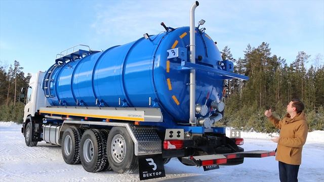 Вакуумная машина МВ-25 SCANIA P440 8x4