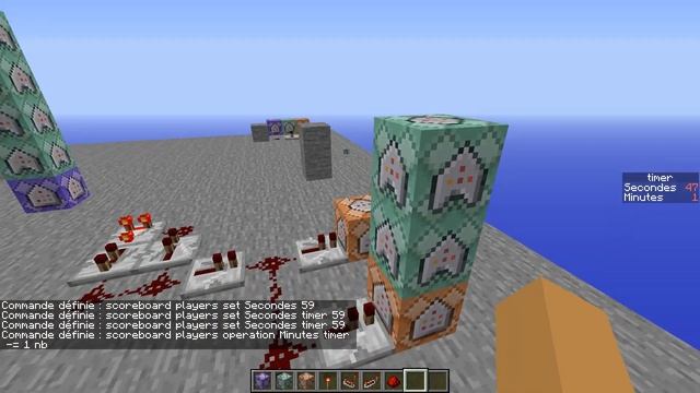 TUTO MINECRAFT: faire un timer avec barre de chargement en commands blocks (1.14.4) смотреть онлайн