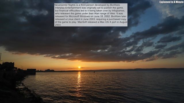 Neverwinter Nights Is A Third-Person Developed By Bioware Interplay Entertainment Was Originally Se смотреть онлайн