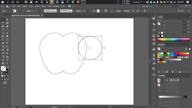 Adobe Illustrator Tutorial | How to draw the Apple Logo