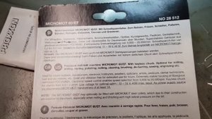 proxxon micromot 60/EF LU6868 NO28512 unboxing