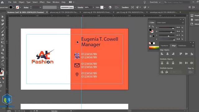 How to Create Corporate Business Card Design with Mockup - Amar Tech School смотреть онлайн