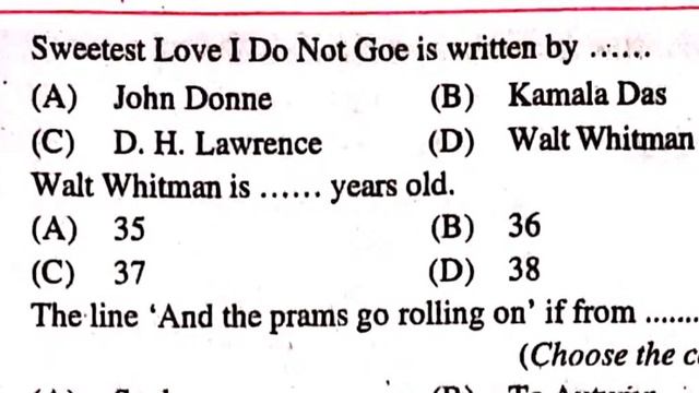 12th English 100 Marks VVI Objective Question Answer 2023 / Bseb 12th Class English 2023 guess pape