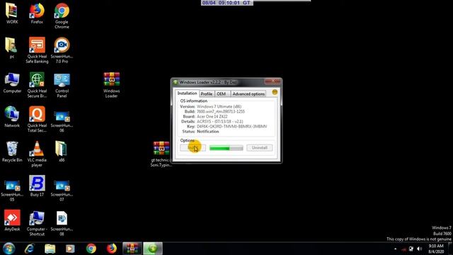 Windows 7 Build This copy of Windows is not genuine смотреть онлайн