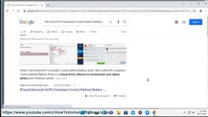 Fix Microsoft ACPI-Compliant Control Method Battery Driver Issue