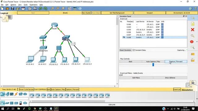 Packet Tracer - Identify MAC and IP Addresses-compressed #ProdiTIUMB смотреть онлайн