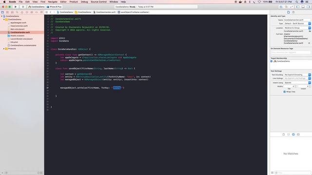 iOS Beginner: Use CoreData to save and retrieve data (Swift 4 + XCode 9) смотреть онлайн