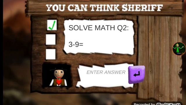 Sheriff Basic in Wild West Edition Mod baldi basics android mods