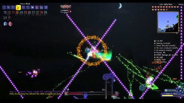 Terraria tModLoader Frost Legion and Moon Event смотреть онлайн