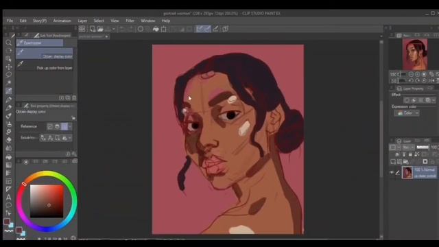 How to draw a Realistic Portrait| [Clip Studio Paint Tips] смотреть онлайн