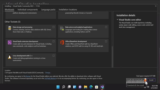 Visual Studio 2022 - how to install visual studio 2024 | eTechniz.com 👍