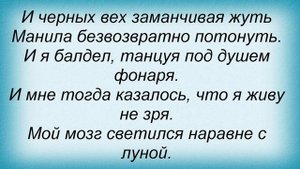 Слова песни Павел Кашин - Фонари