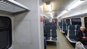 Пригородный Дизель- поезд РА-2. Выборг-Советский-Приморск-Санкт-Петербург. Центральный вагон.