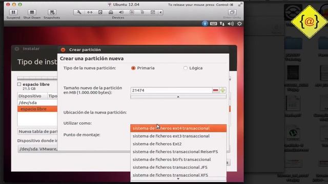 Virtualizar Ubuntu - Linux MAC VMWareFusion 6 смотреть онлайн