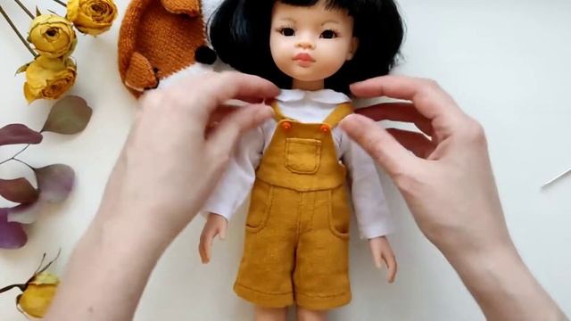 Fox clothes set for Paola Reina and Ruby Red Siblies / overalls and fox hat on Halloween or Easter смотреть онлайн