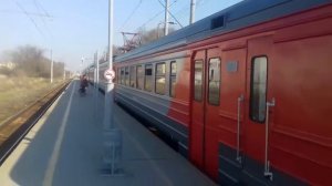 Электричка на станции Новопятигорск 04 04 2017