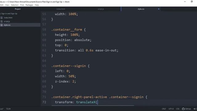 Animated Sign Up / In Page for Website With Source Code| CodingWithRohani