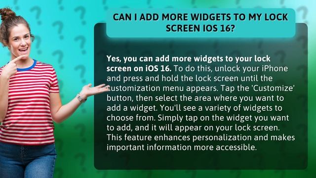 Can I add more widgets to my lock screen iOS 16?