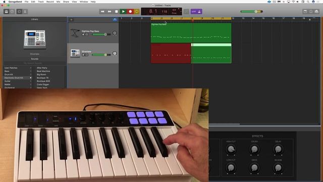Controlling GarageBand With IRig Keys I/O
