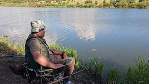 Выживач и рыбалка на реке Неручь, наглые сомы, ливень и вертолеты