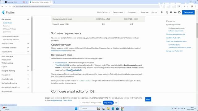 install flutter SDK on windows 11 #flutterdeveloper #coding