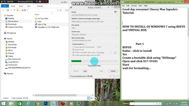 How to install OS Windows 7 using Rufus Part 1 смотреть онлайн