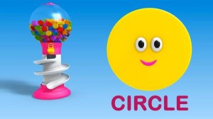 Изучаем фигуры для детей, малышей, детей дошкольного возраста, 3D-шоу с шариками и цветами
