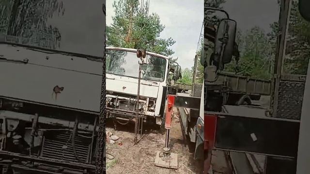 маз Зубрёнок манипулятор , перевозка ,зубренка
