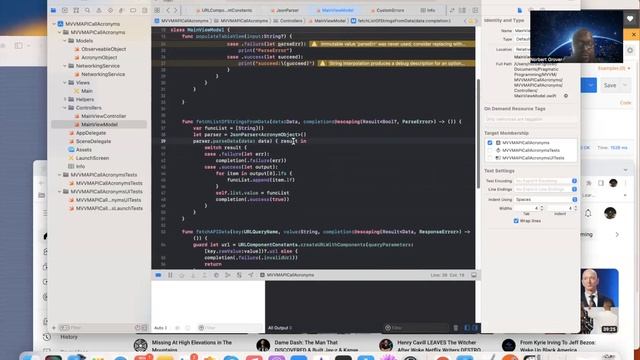 Junior iOS Developer Course - Viewmodel Explanation, Test and Analysis